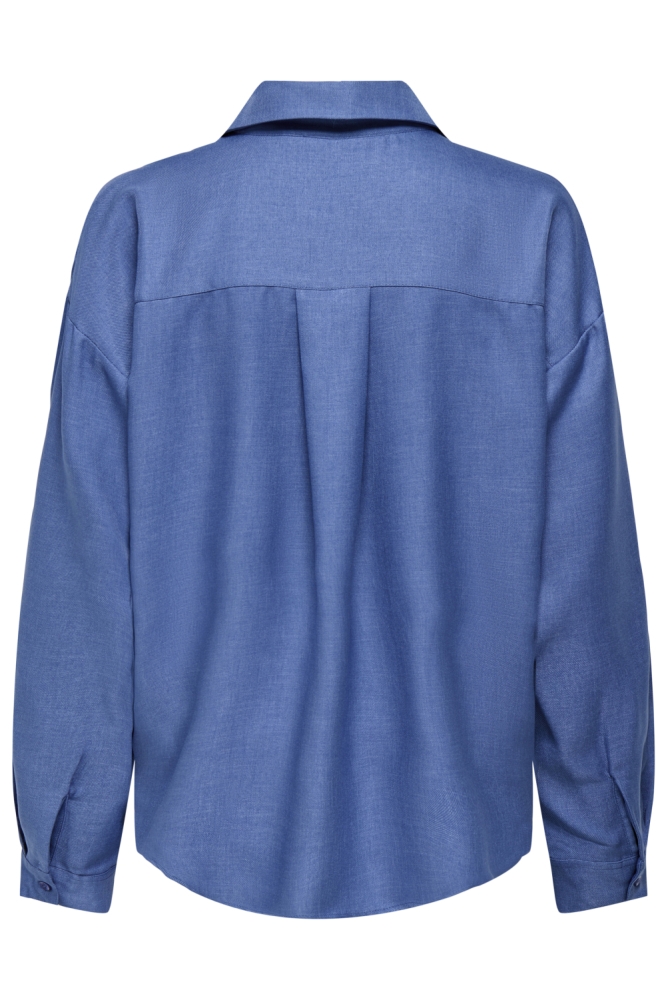 ONLHARRIET LIFE L/S SHIRT WVN 15344161 TRUE NAVY/MELANGE